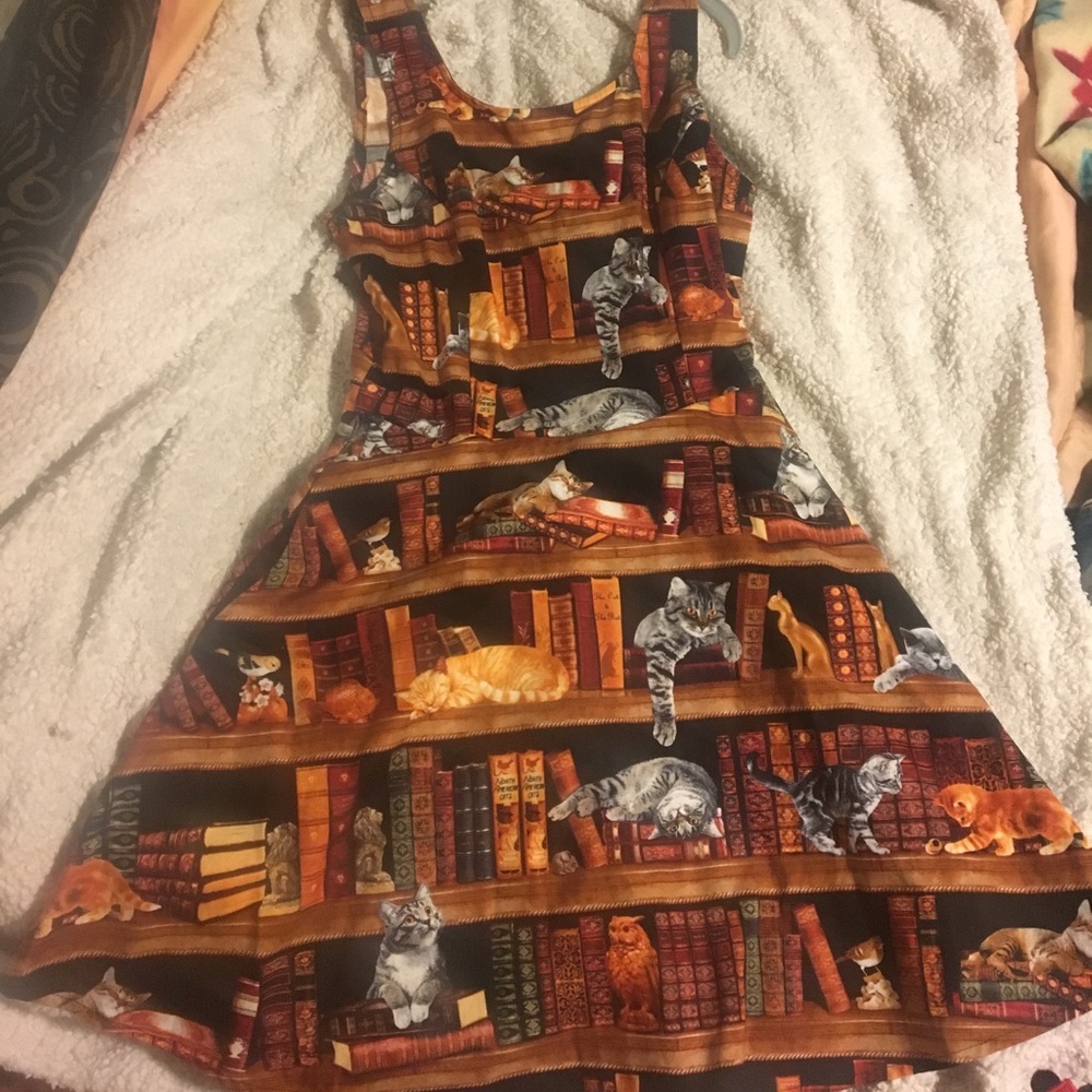 Cat Dress library ModCloth retrolicious